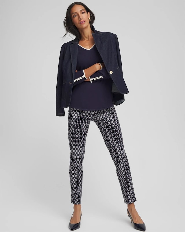 Ella Tipped V-Neck Pullover Sweater - image 2